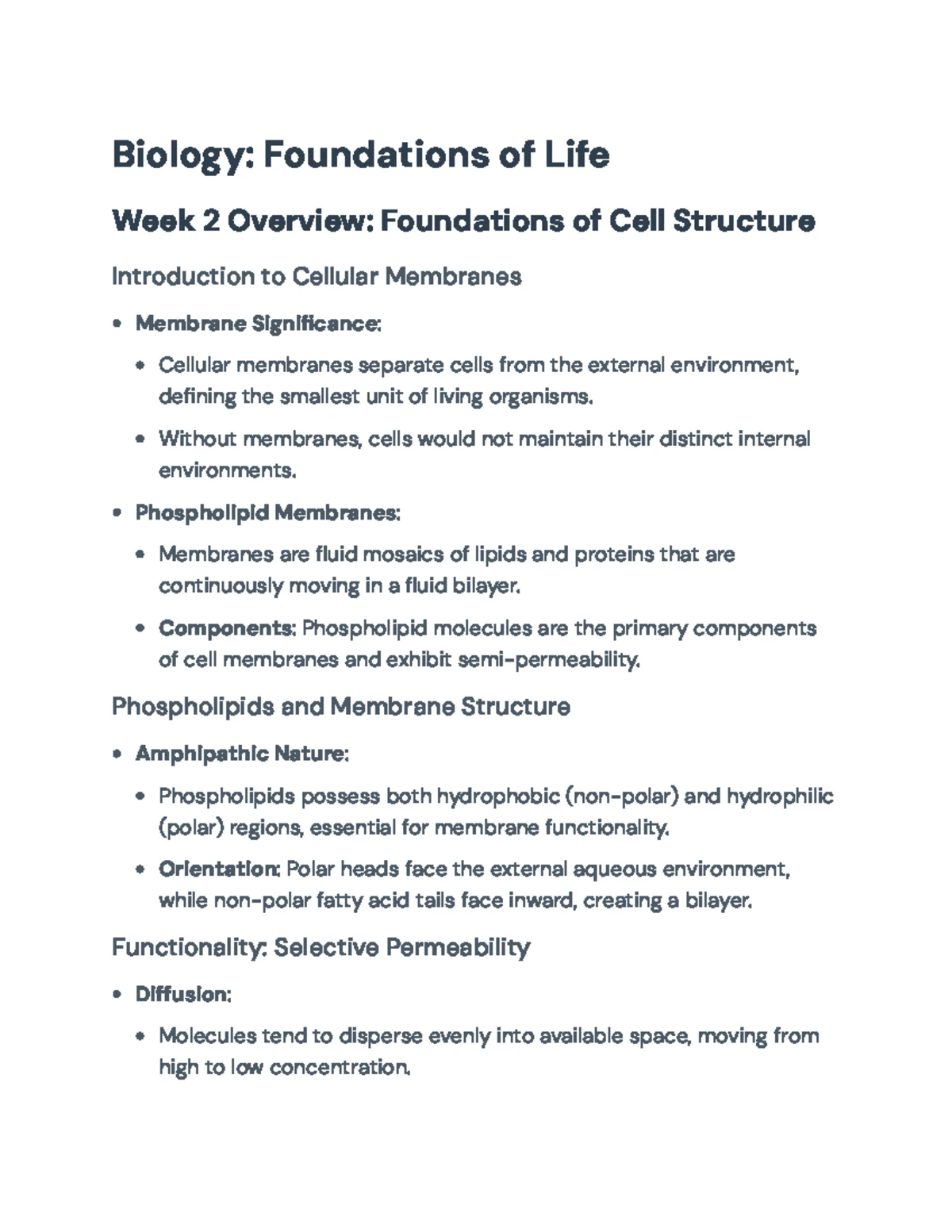 BIO 101: Cell Structure and Function Notes - Cell Theory & Organelles ...