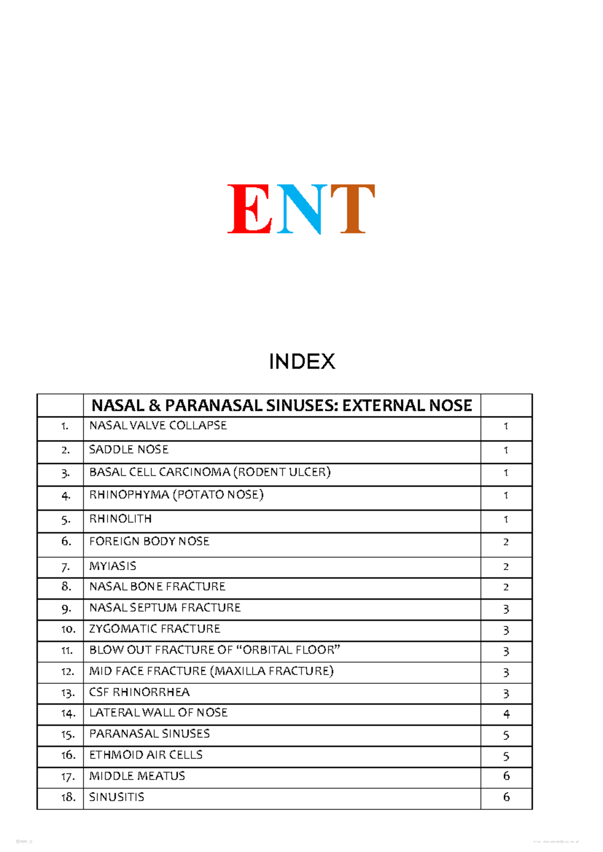 ENT 101: Comprehensive Guide to Nasal and Paranasal Sinus Conditions ...