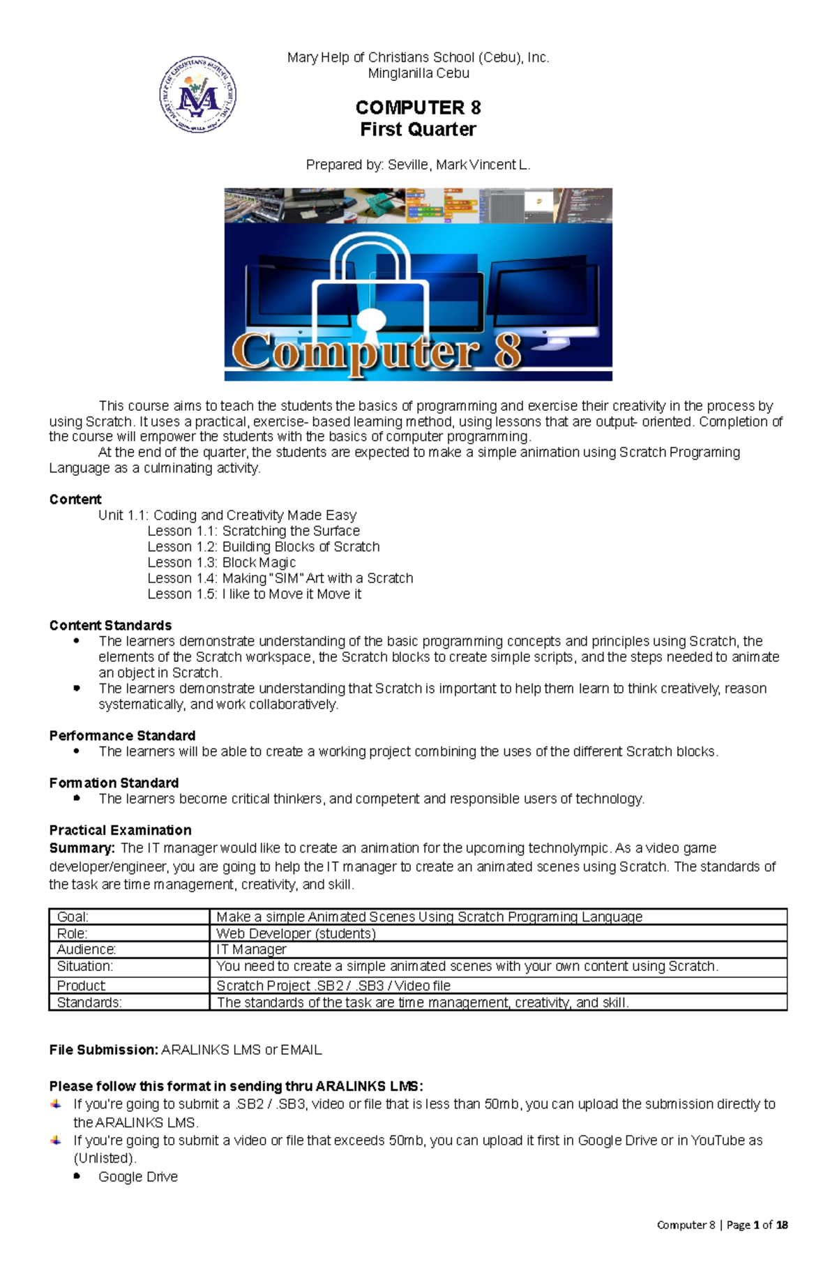 Module COMP8 1ST Q - okay - Mary Help of Christians School (Cebu), Inc ...