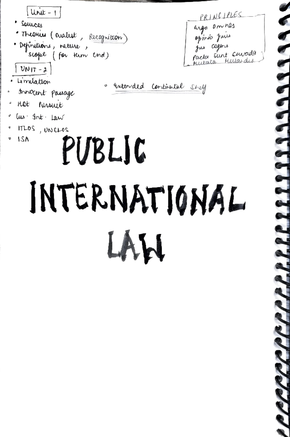 PIL Notes: Understanding International Law Concepts and Principles ...