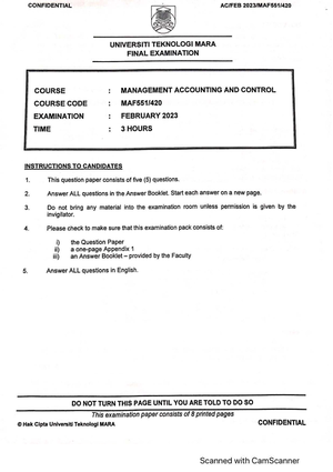 Format TAX Incentives - Management Accounting and Control - TAX ...