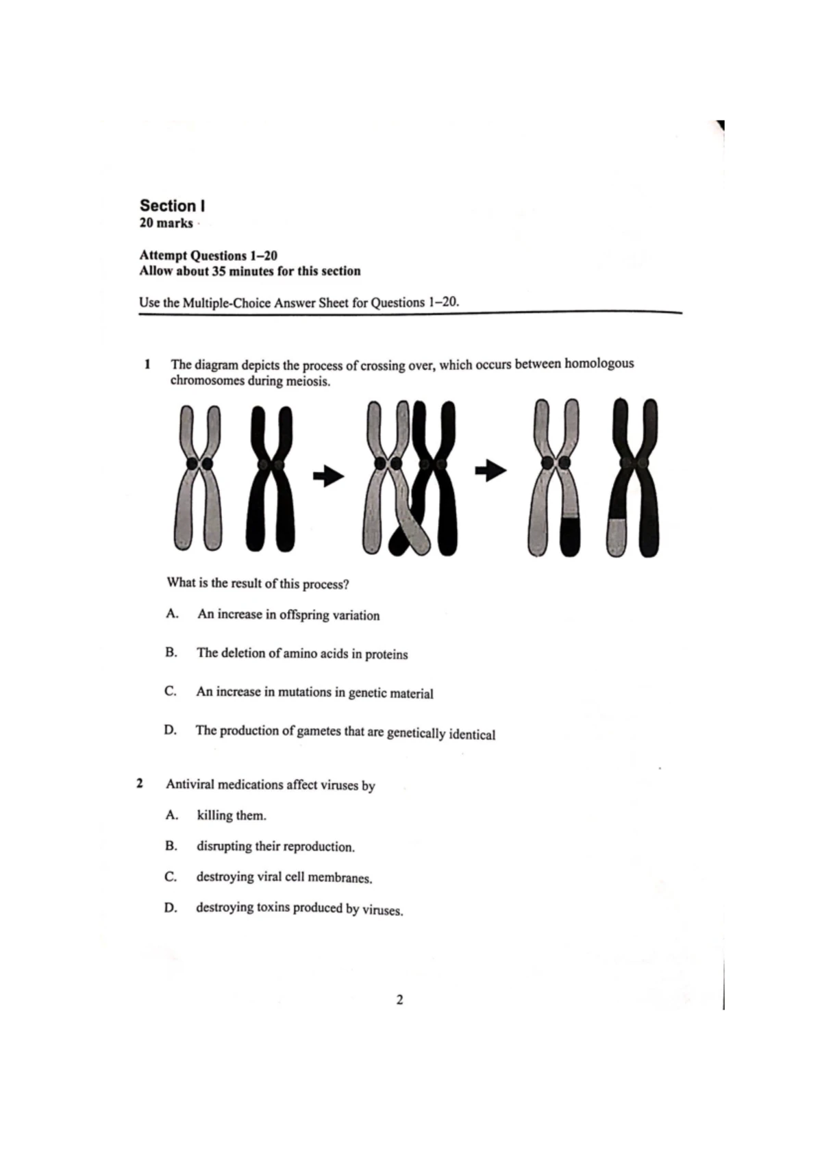 PEM 2022 Biology Trial HSC Exam Solutions & Marking Guidelines - Studocu