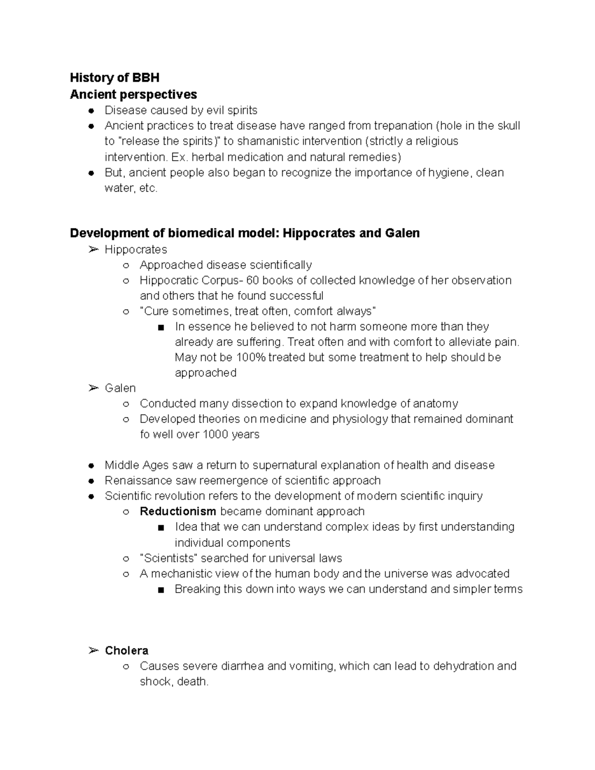 BBH 101 - Comprehensive Exam Notes for BBH 101 Exam 1 & 2 - Studocu