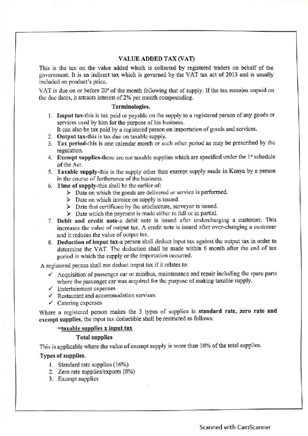 VAT Notes: Understanding Value Added Tax (VAT) Regulations and ...