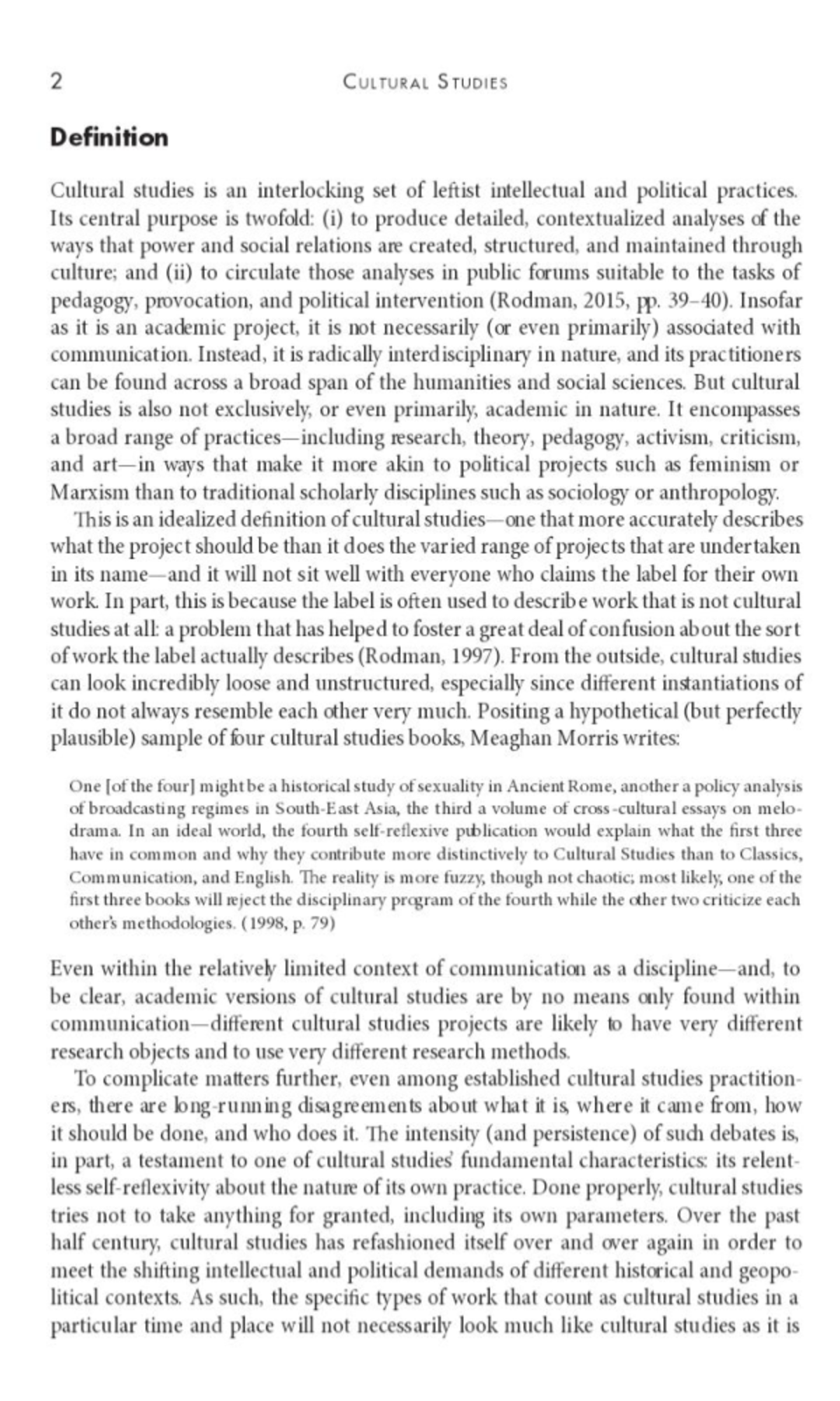 Cultural Studies 1. pdf - Media culture and society - Studocu