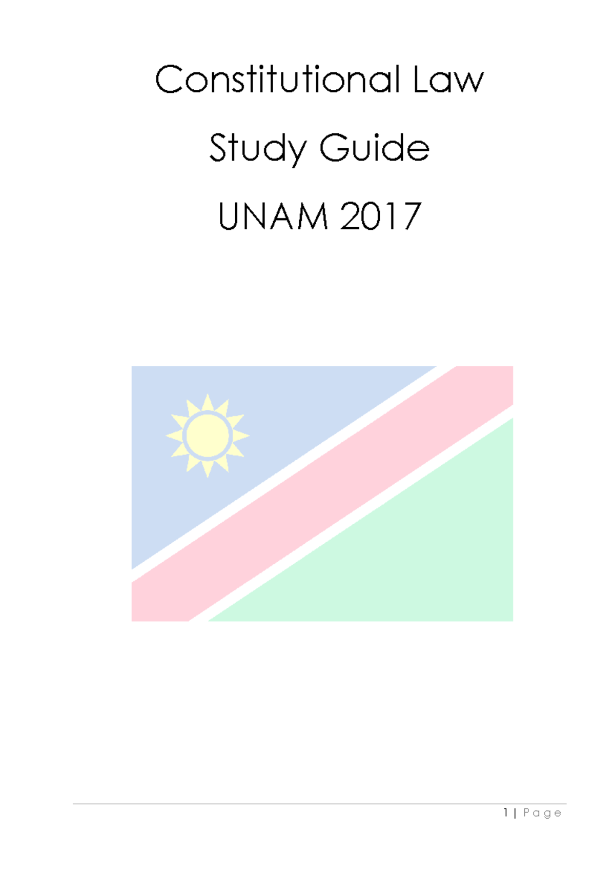 Study Guide: Constitutional Law - UNAM 2017 Overview - Document Preview