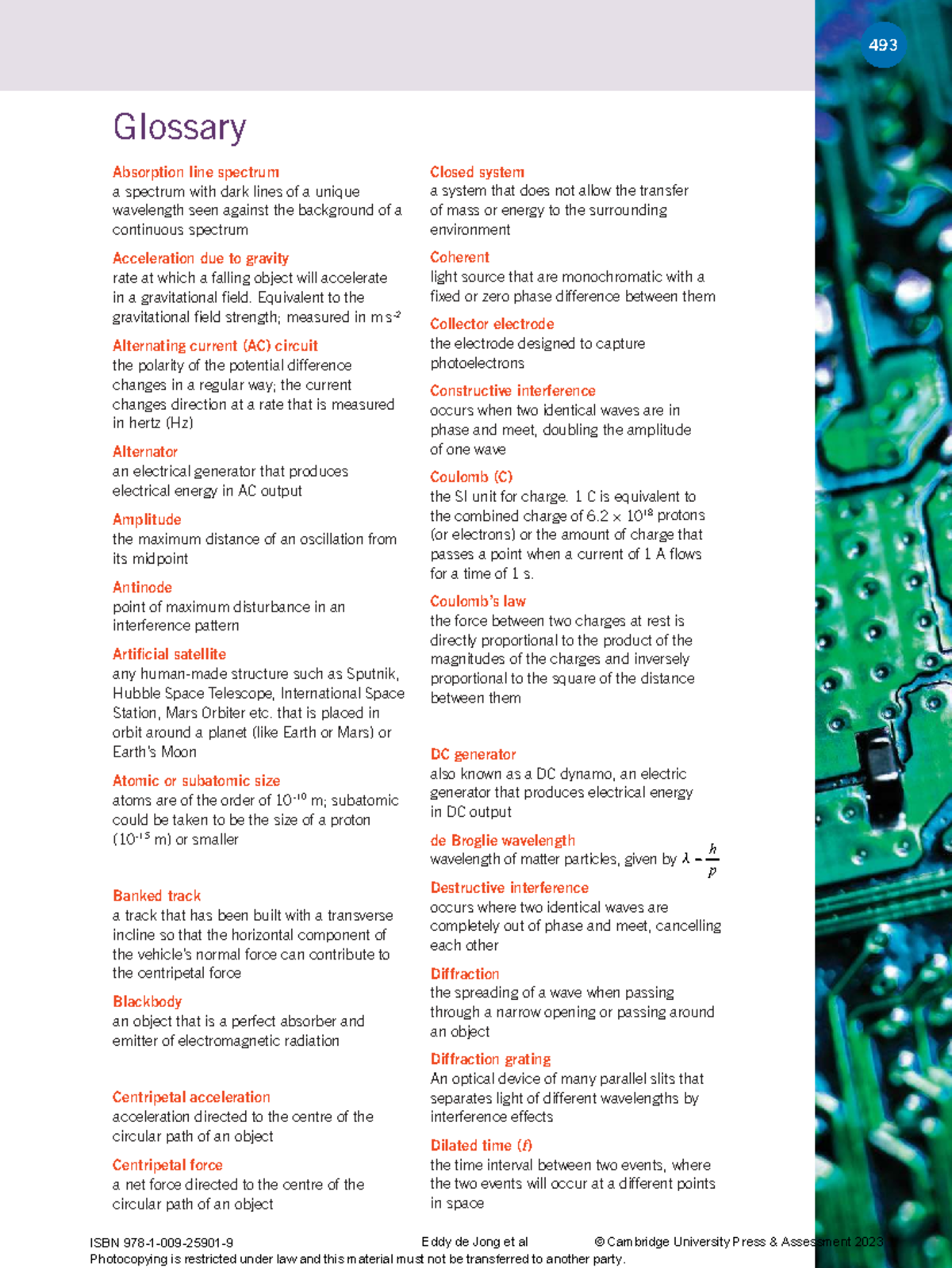 Physics 34 Ch11 Glossary of Key Terms and Concepts - Studocu