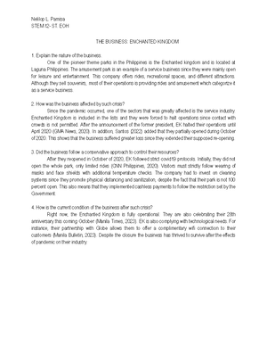 Reflection paper - Nelilop L. Pamisa STEM 11- FIDELITY REFLECTION PAPER ...