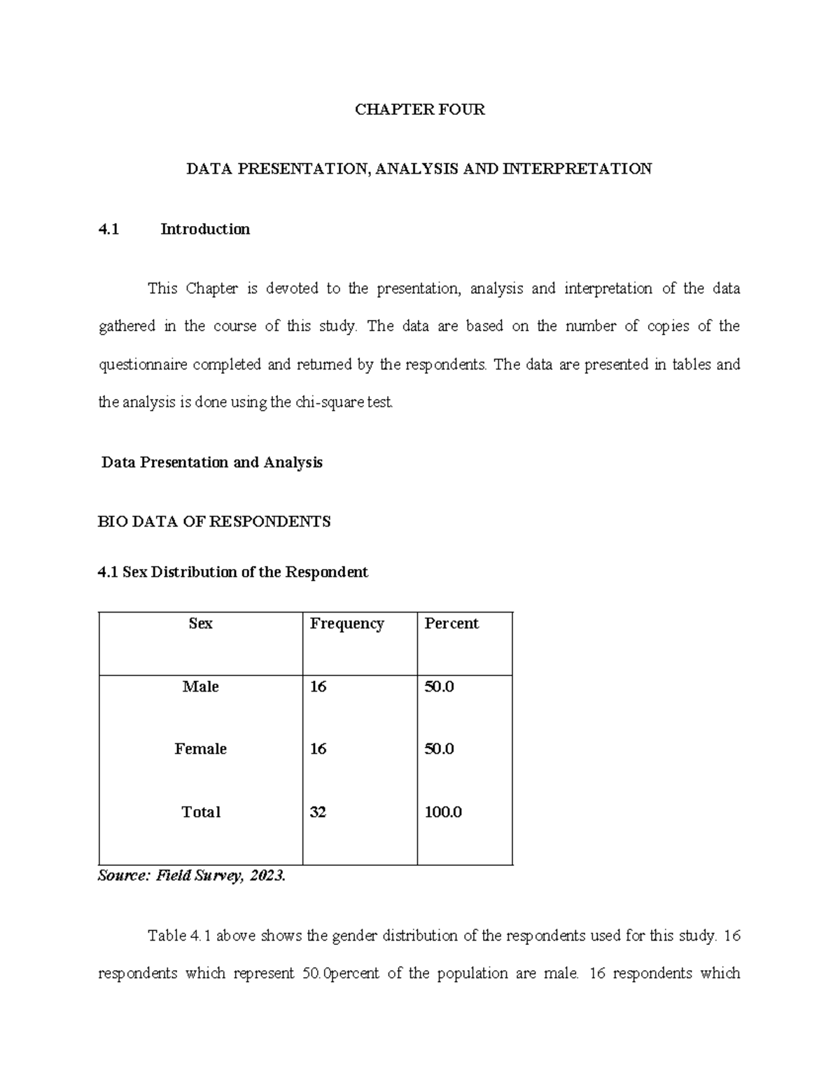 Chapter FOUR AND FIVE - Animal - CHAPTER FOUR DATA PRESENTATION ...