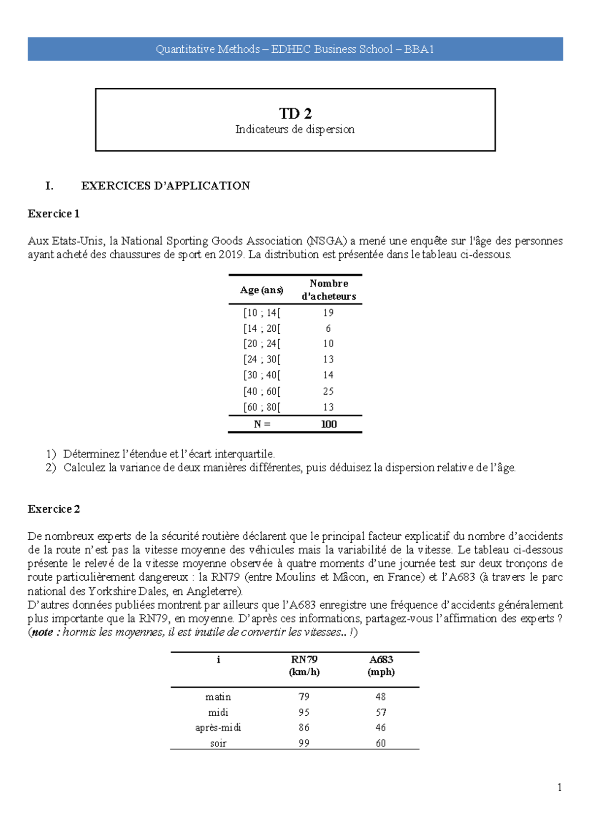 QM TD2 - copie - td qm 2024, variance et coef de variation, écart type ...