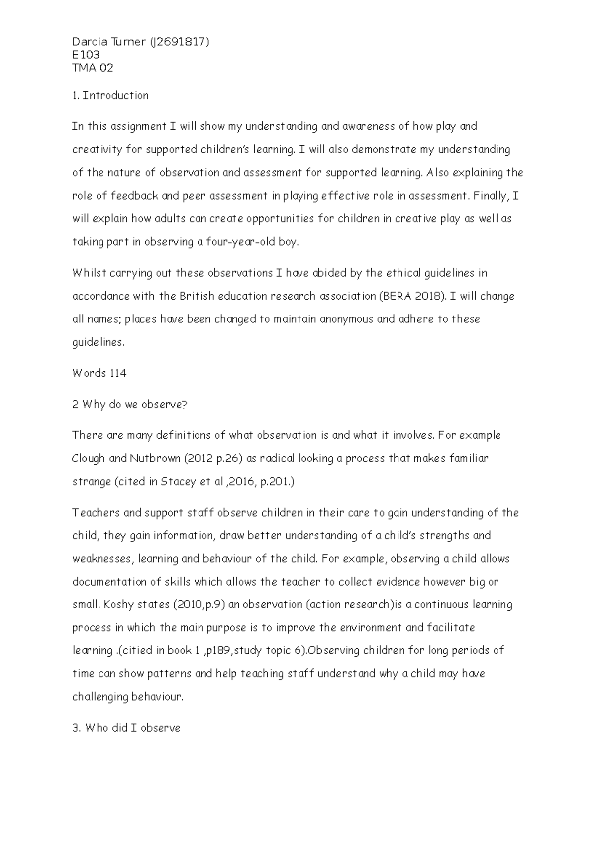 TMA 02 - tma 2 - Darcia Turner (J2691817) E TMA 02 Introduction In this ...