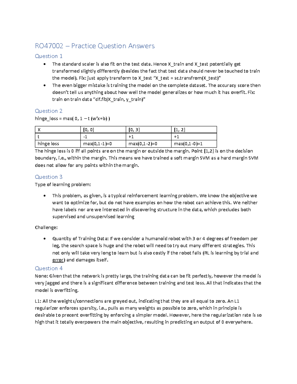 RO47002 - 2020-Q1 - Practice Question Answer Analysis - Studeersnel