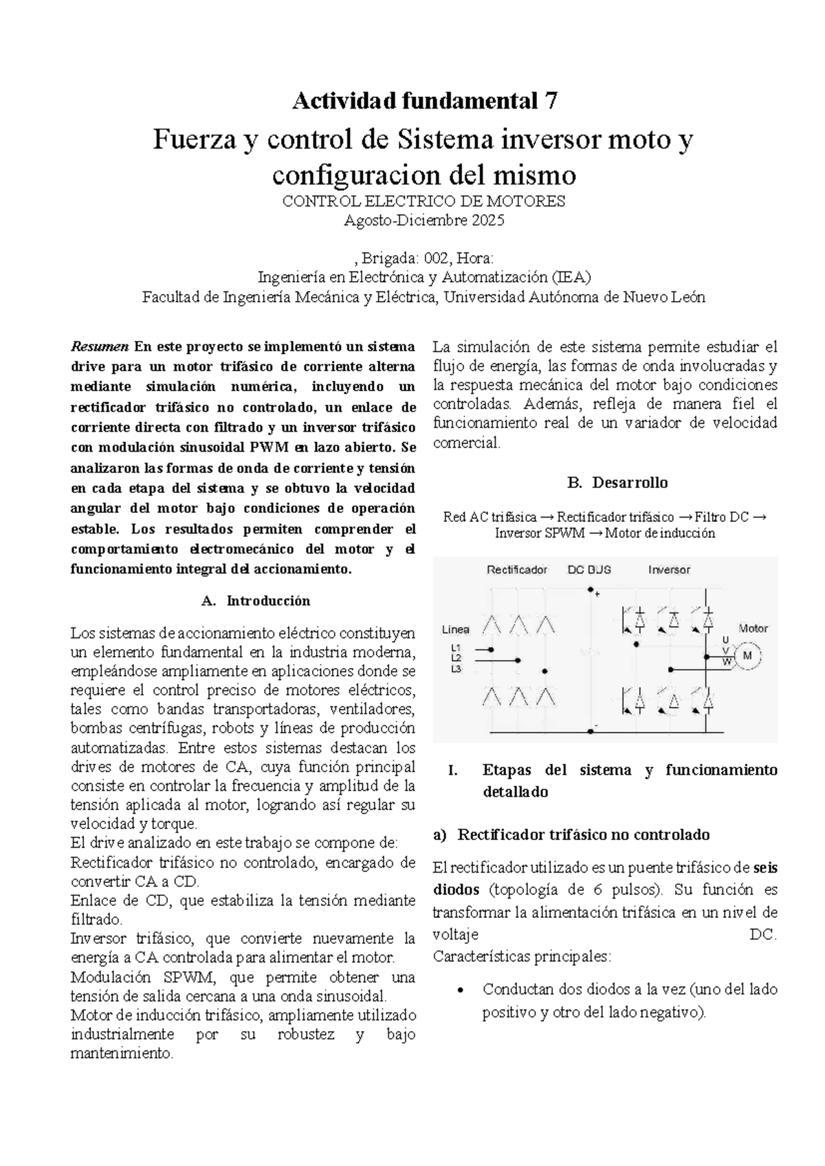 Actividad Fundamental 7: Control de Motores y Sistemas Inversores ...