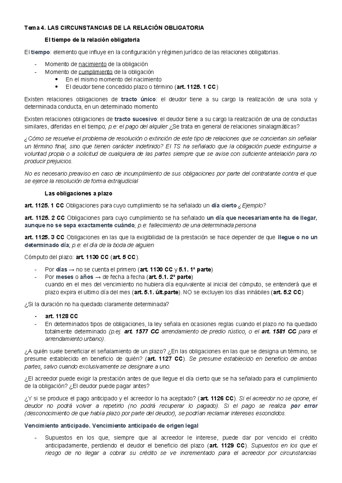 Tema 4 - Tema 4 completo de la asignatura de Derecho de las ...