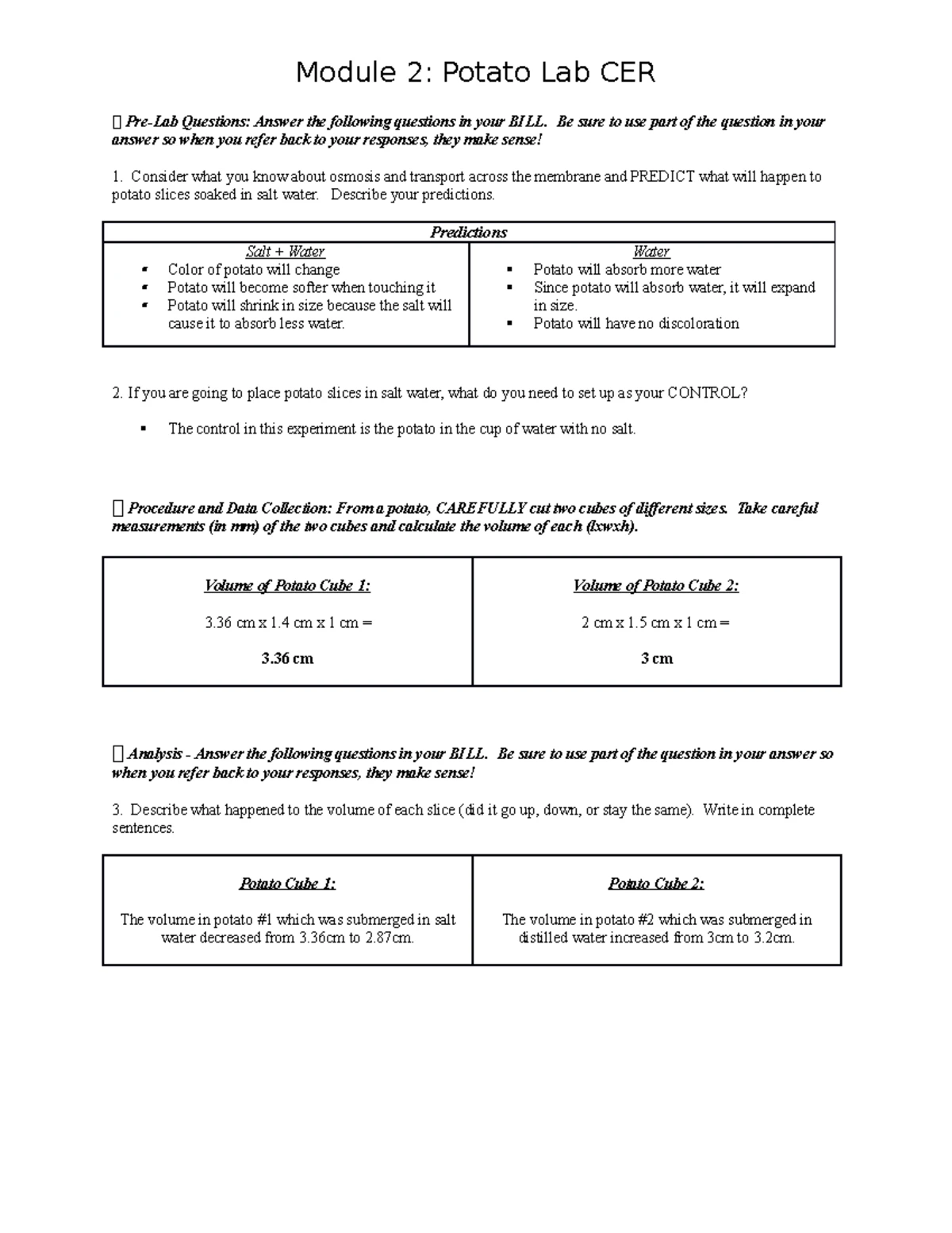 Exam 1 bio101 - This assignment includes short answer questions which ...