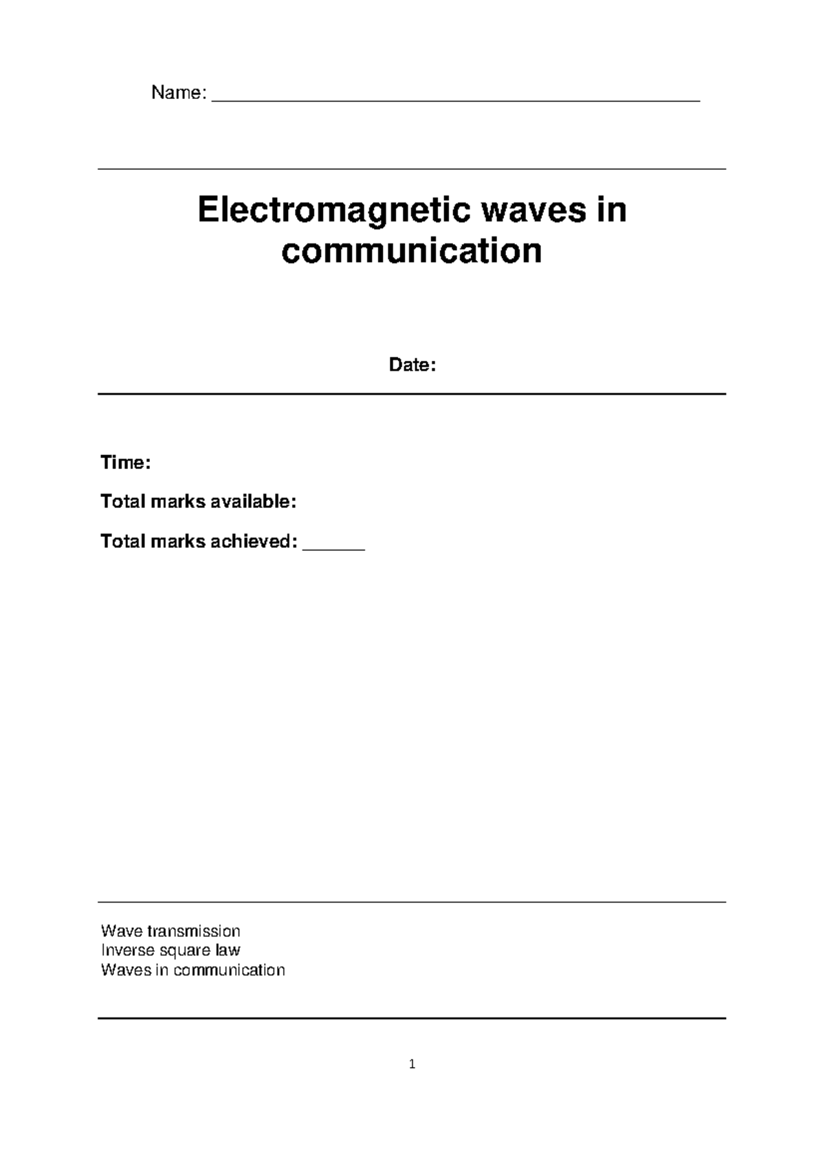EM in communication-Q-V1 - Name ...