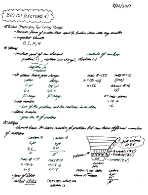 Cell bio Module 5 - Lecture notes 5 - Cell bio Module 5 Introduction o ...