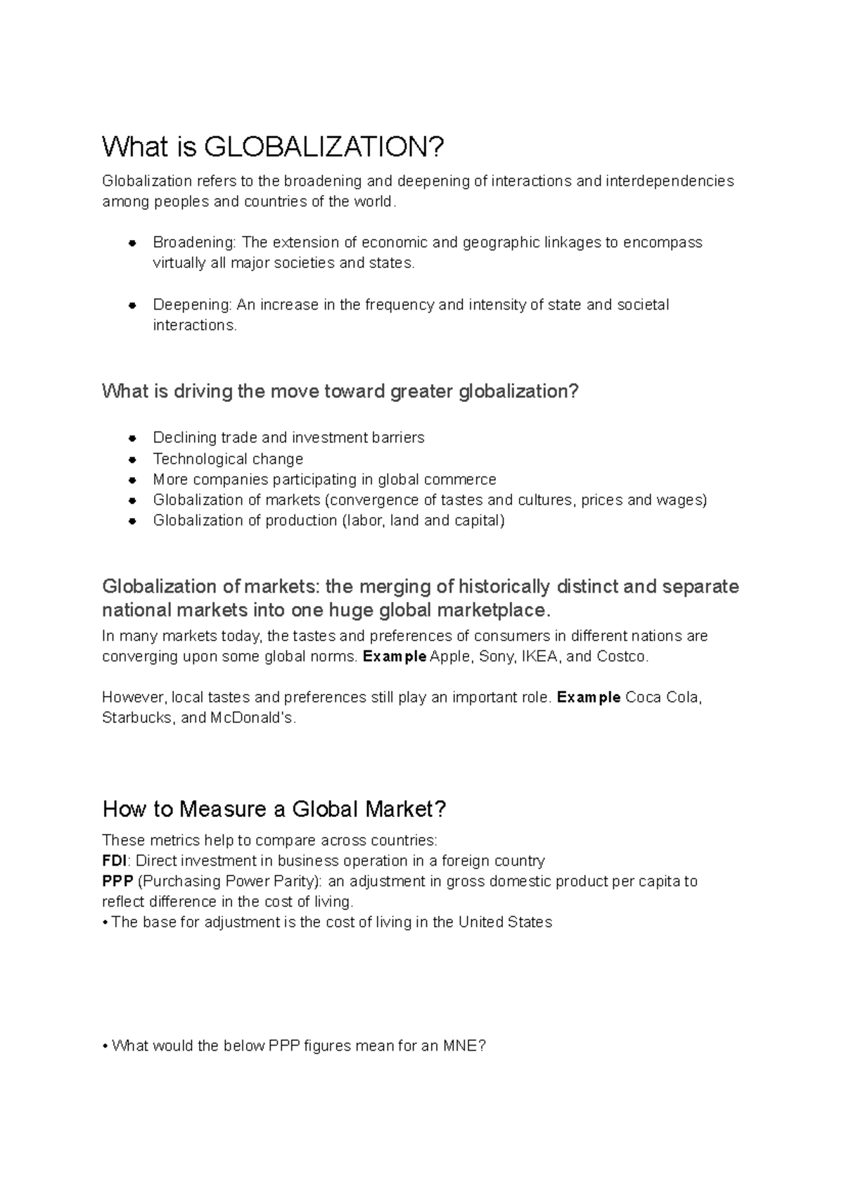What is Globalization Ch1-2 - What is GLOBALIZATION? Globalization ...