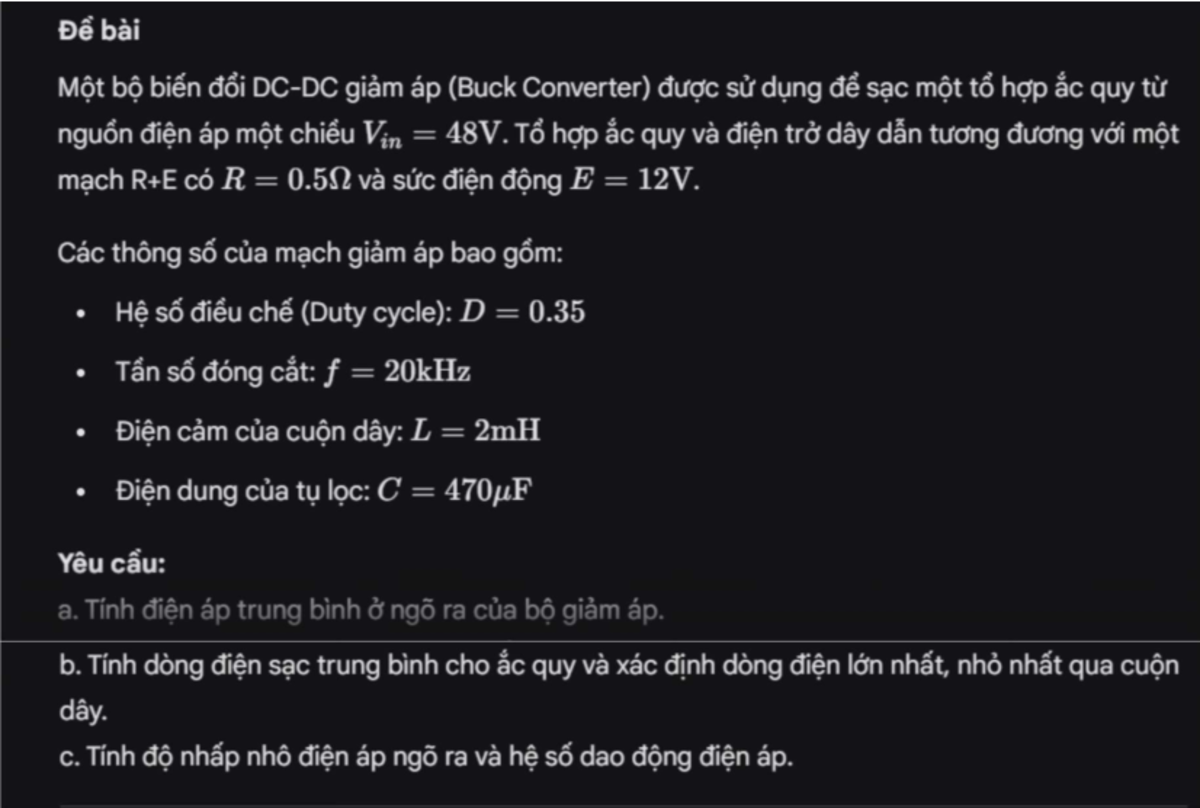Thiết Kế Bô Biến Dôi Giảm Áp (Buck Converter) - Bt05 - Studocu