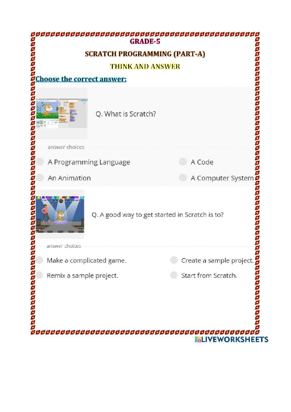 SCRATCH3 - Programming Basics and Quiz Answers for Beginners - Studocu