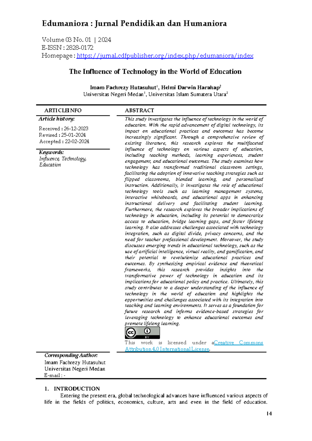 The Transformative Impact of Technology on Education: 11PQ81UQK9 - Studocu