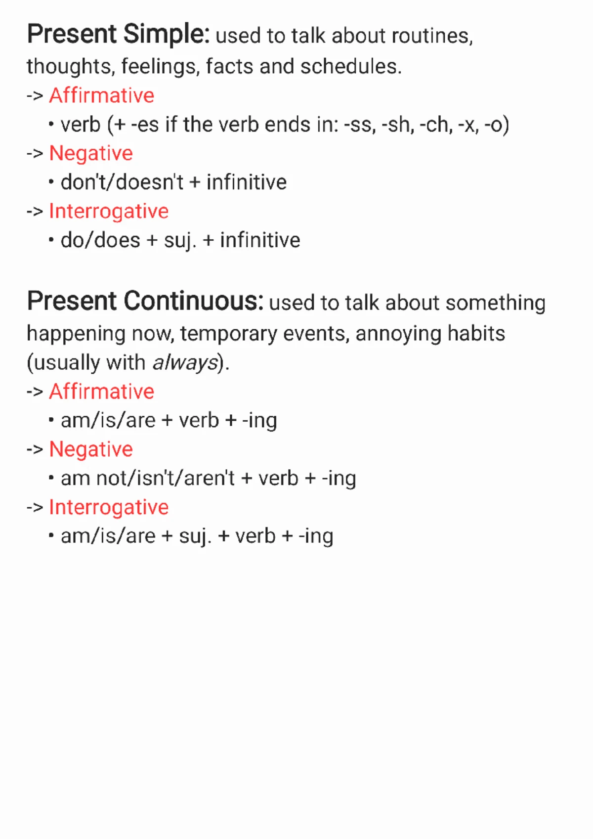English 240925 182031 - Past Simple and Continuous Notes - Studocu