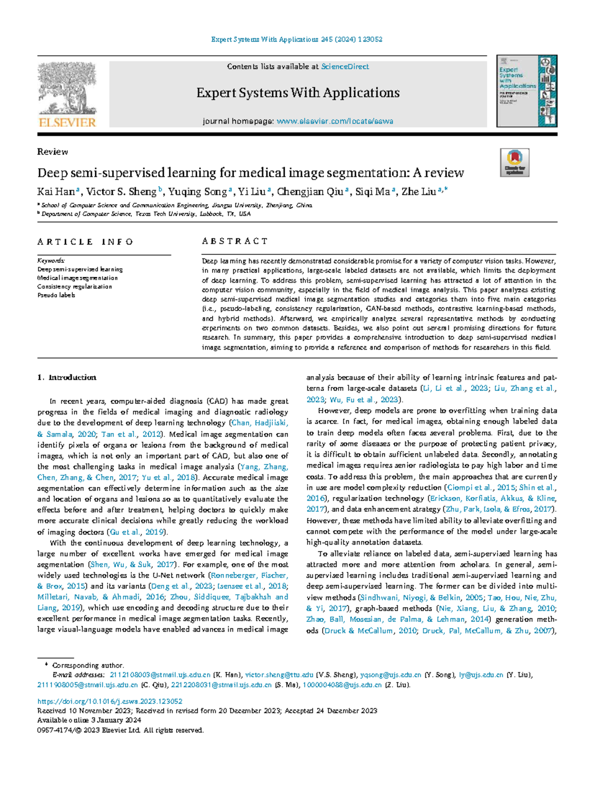 Deep Learning for Medical Image Segmentation: A Comprehensive Review ...