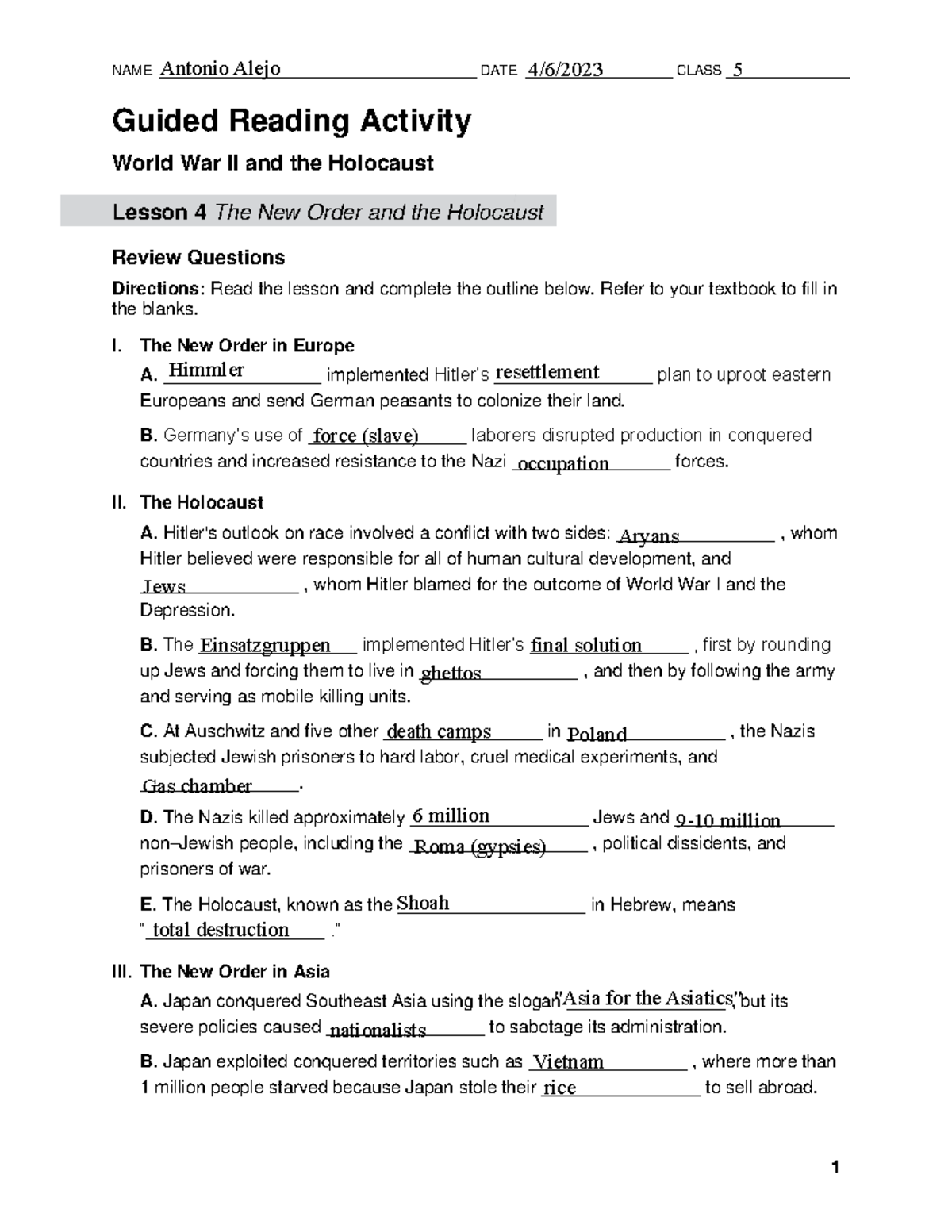 Kami Export - Antonio Alejo - WWII & Holocaust Chapter 12 Lesson 4 ...