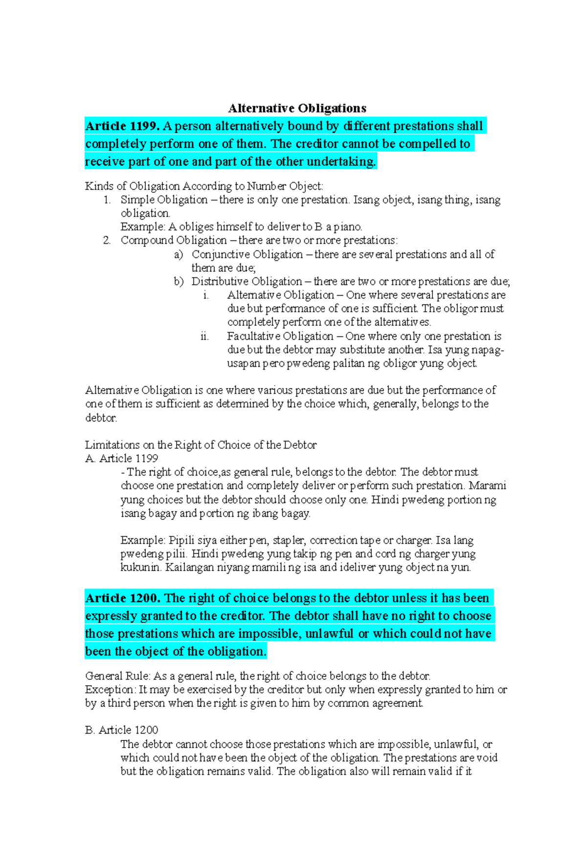 Oblicon CH3 Sec3: Exploring Alternative and Facultative Obligations ...