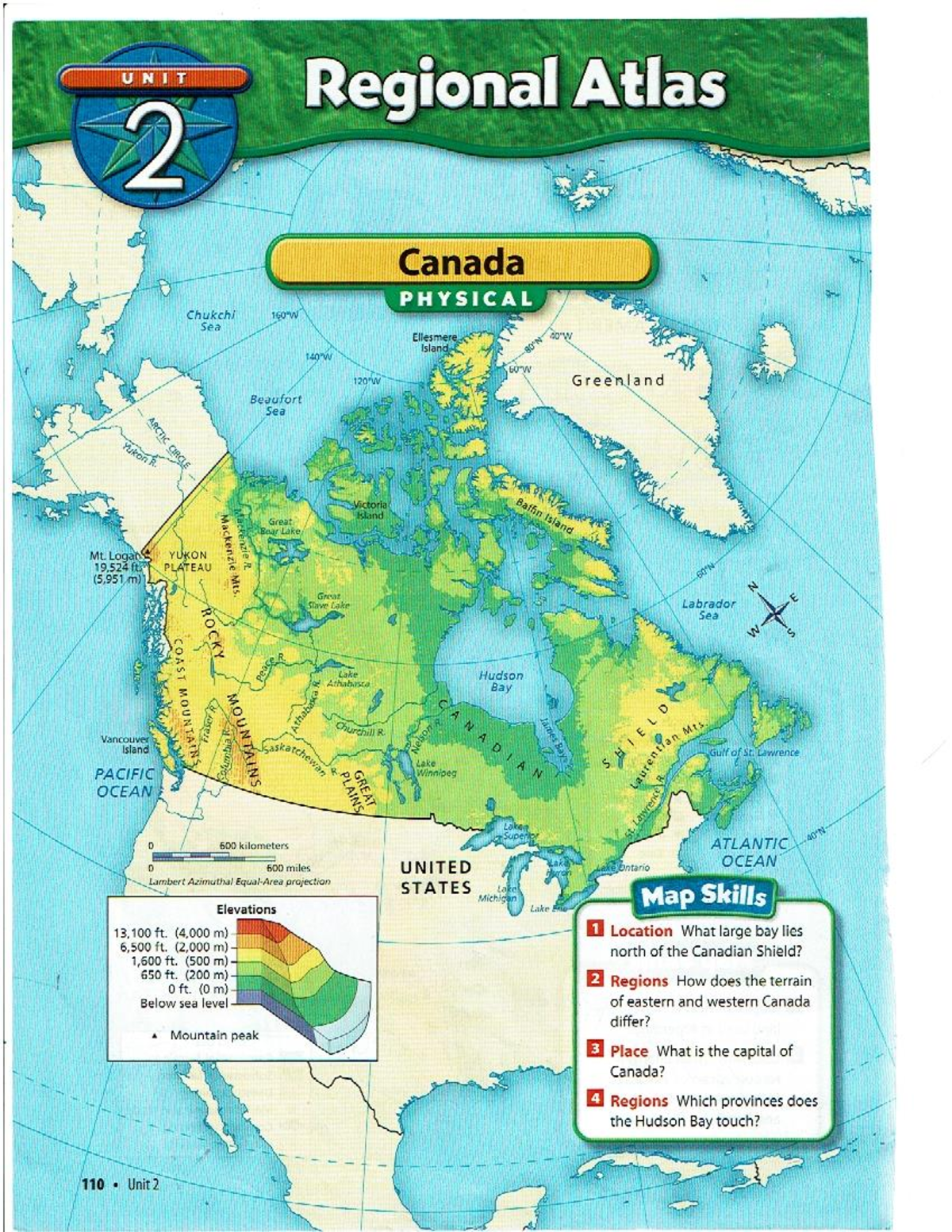 Canada Maps Skills: Physical & Political Geography Overview (11-19-2021 ...