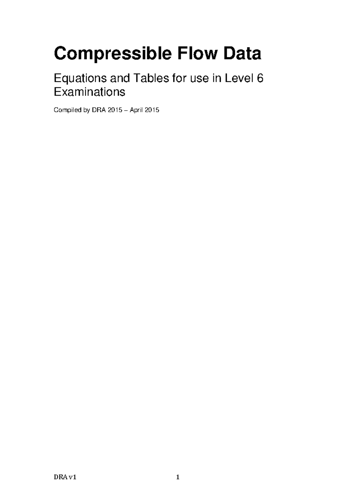 Compressible Flow Data Book Version 1 - 2016 - Compressible Flow Data ...