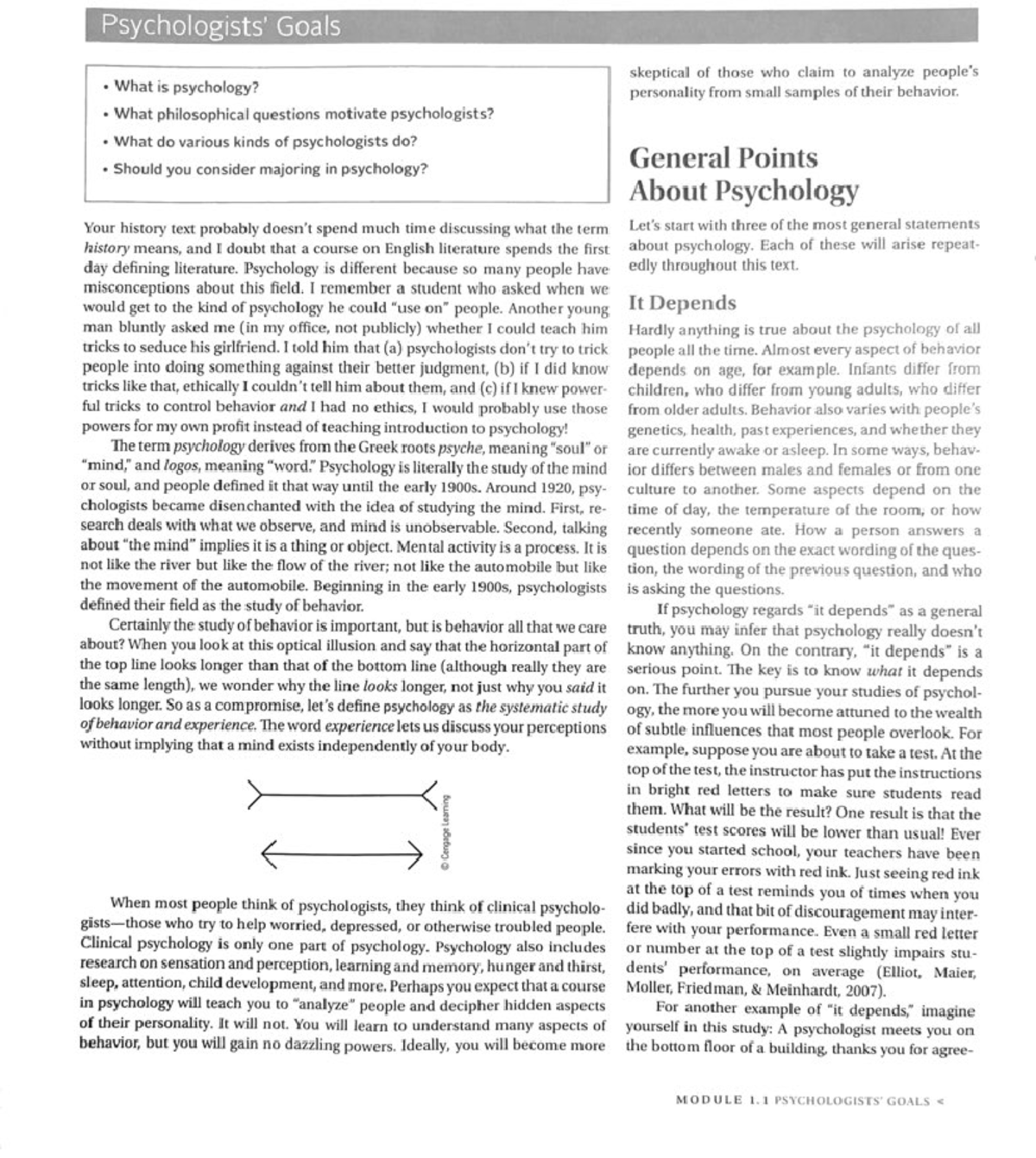 Psychology 1 - Chapter 1: Overview of Key Concepts and Historical ...