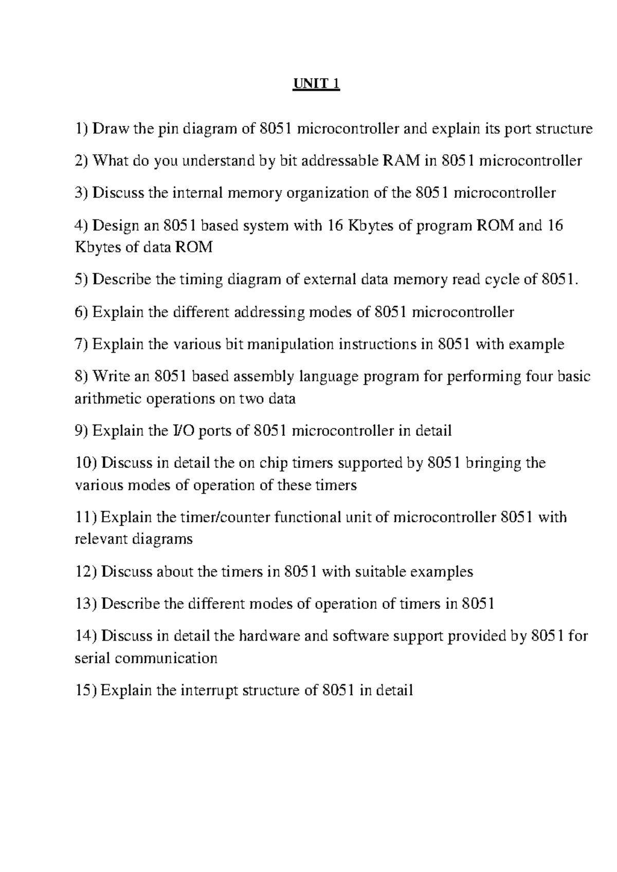 ET3491 Comprehensive Guide to 8051 Microcontroller and IoT Design - Studocu