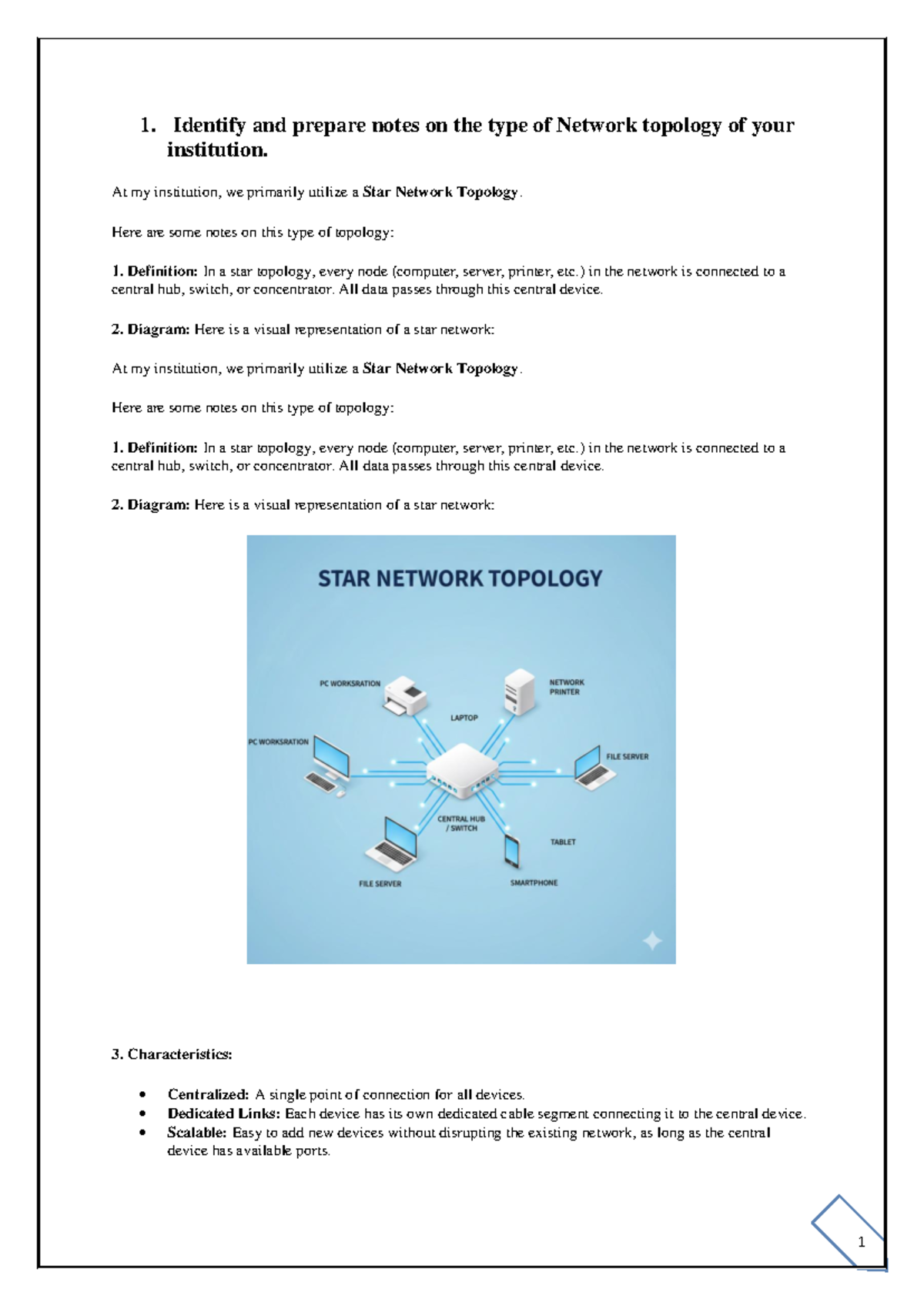FIT - Star Network Topology Overview and Employee Database Analysis ...