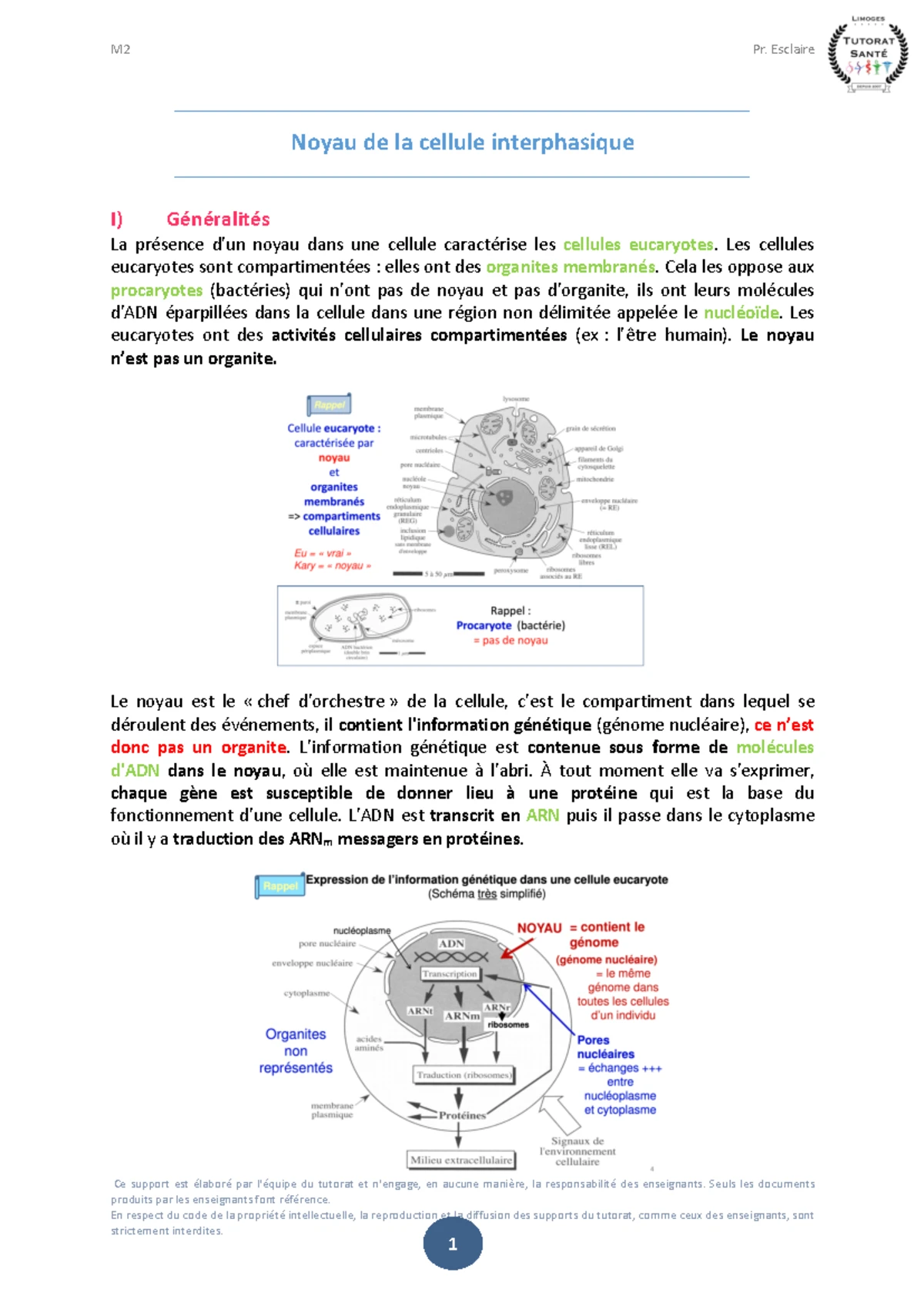 Physiologie du Système Nerveux Autonome - Cours Licence SPS - Studocu