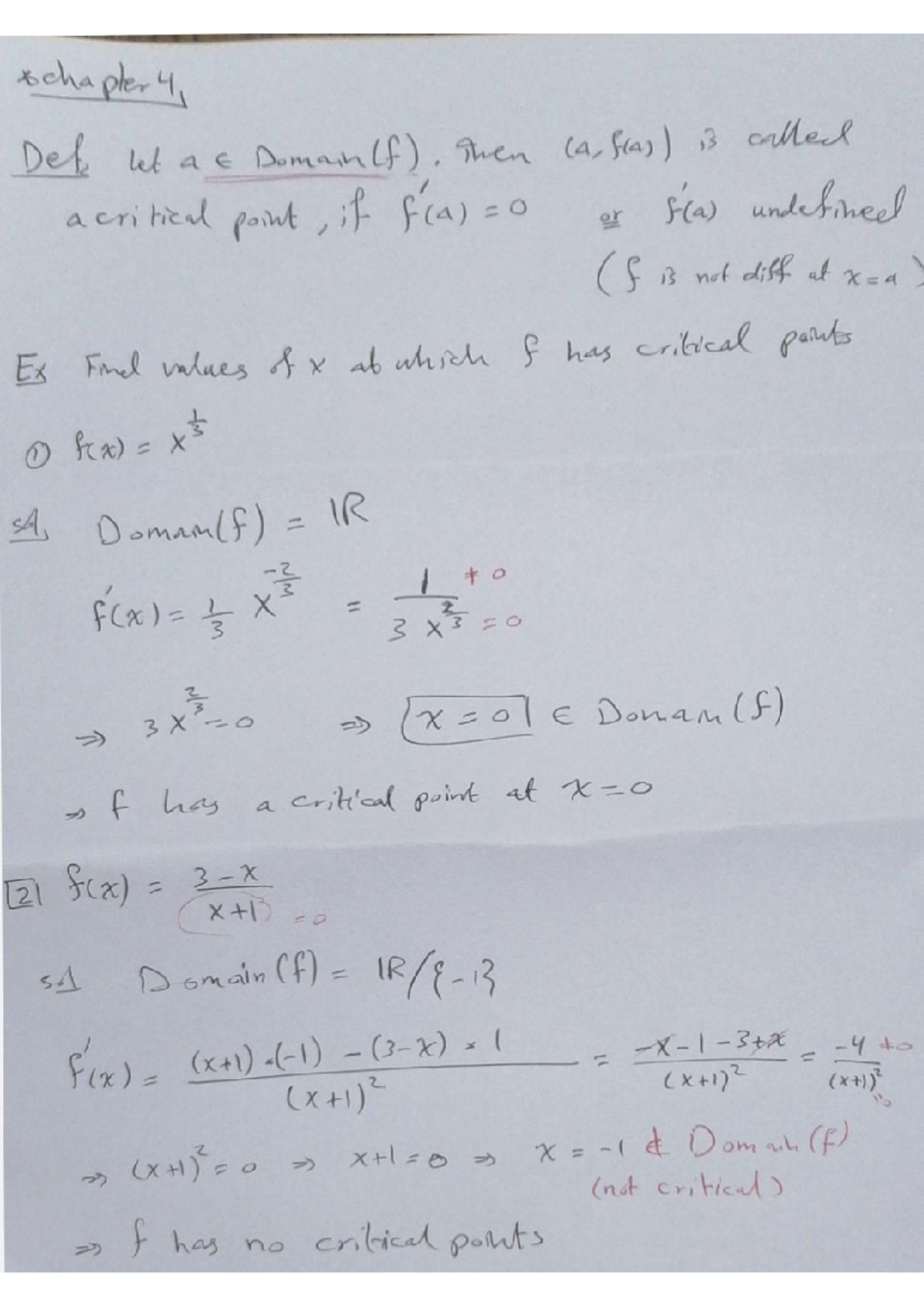 Final Exam Study Notes for Course XYZ 101: Critical Points & Concavity ...