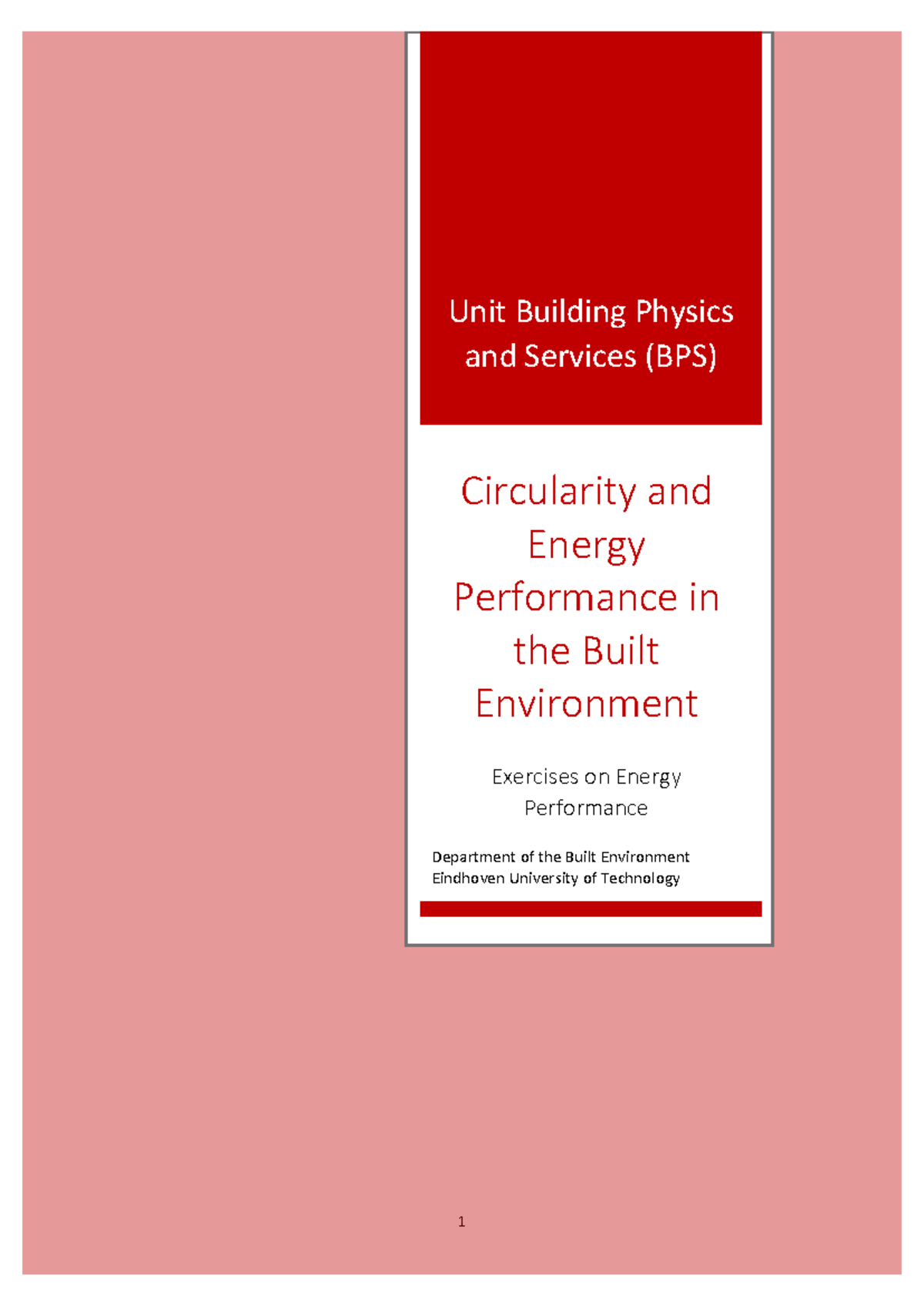 Reader Exercises on Energy Performance (BPS) for 2026 - Studeersnel