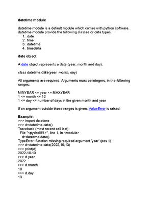 Datatypes in python - Python For Everybody - Studocu