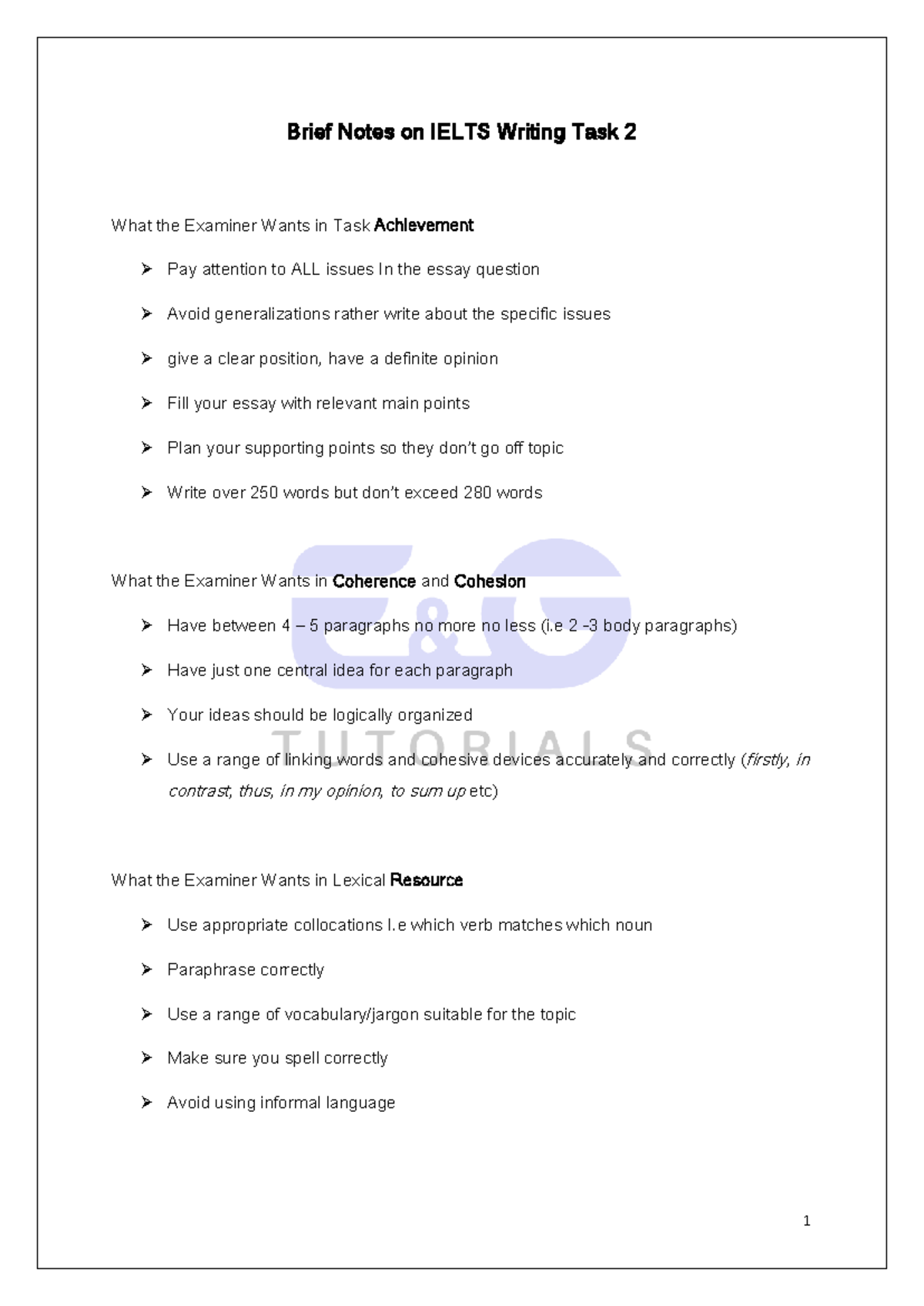IELTS Writing Task 2: Key Strategies for Success - Studocu
