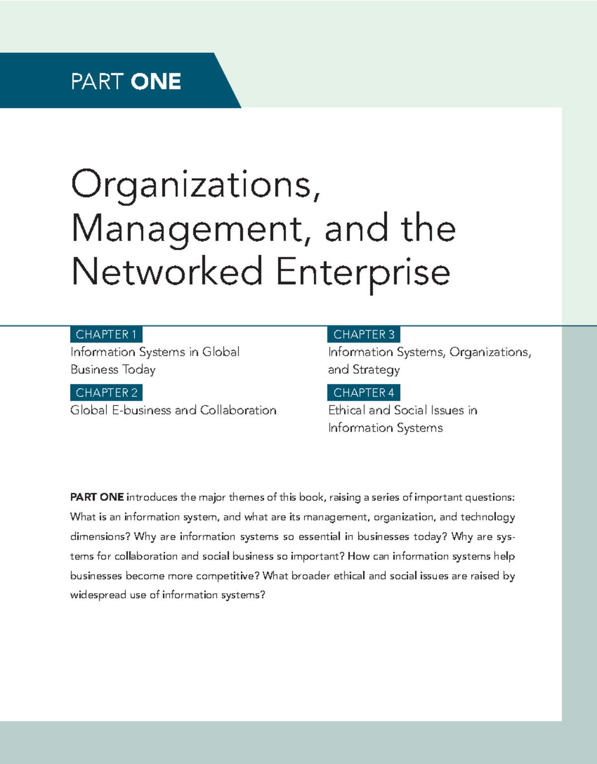 MIS Chapter 1: Information Systems in Global Business Today - Studocu