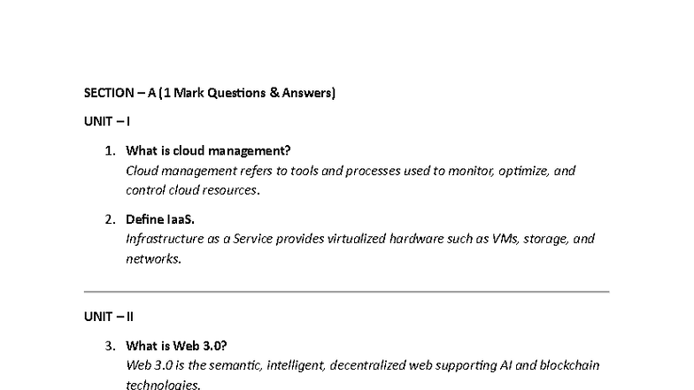 CSE 2 - Cloud Computing Fundamentals & Security Concepts - Studocu