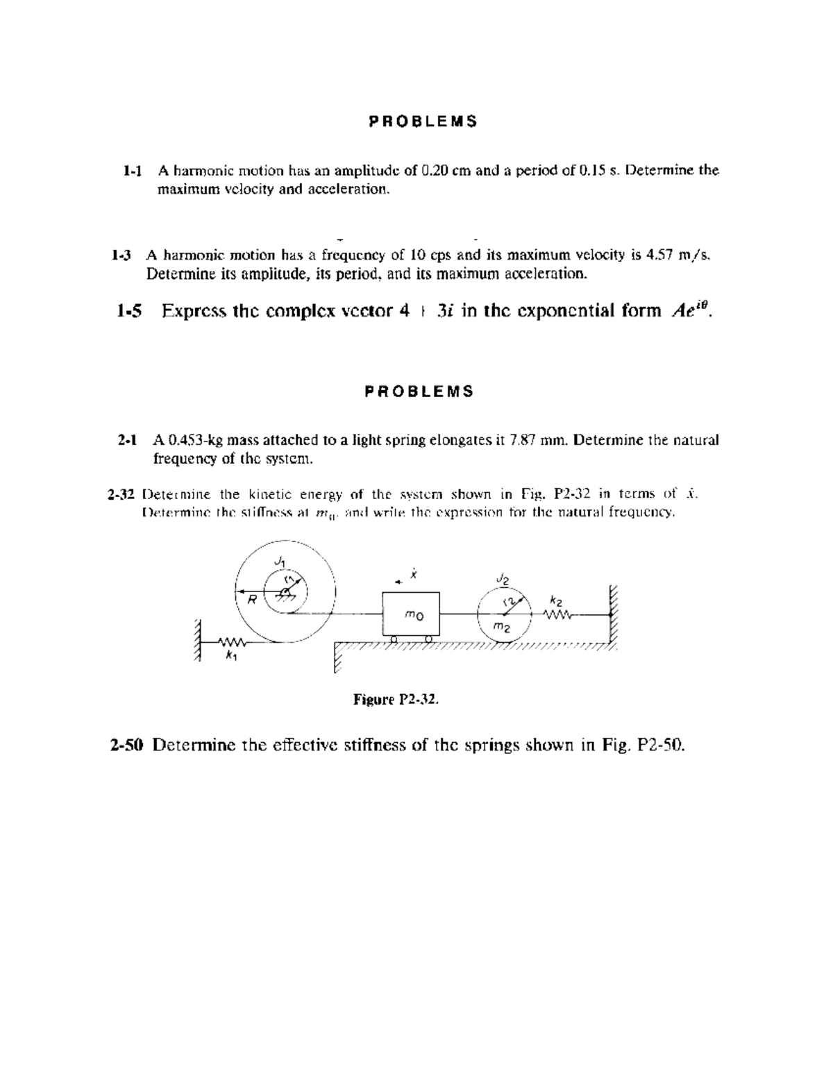 MECH375 Assignment 1: Harmonic Motion Problems & Solutions - Studocu