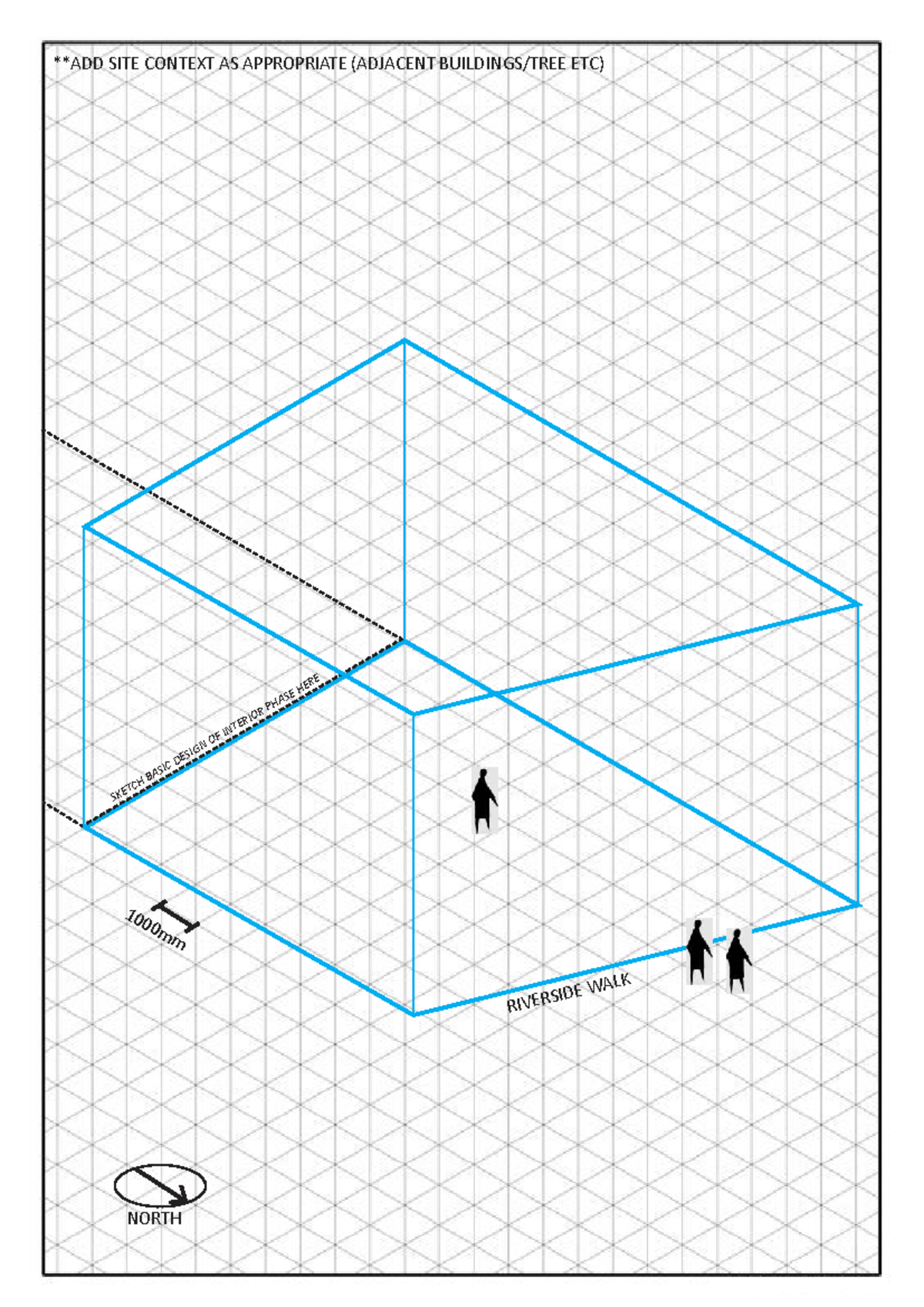A4 Isometric Template ARCH - ARCH1080 - NORTH RIVERSIDE WALK SKETCH ...