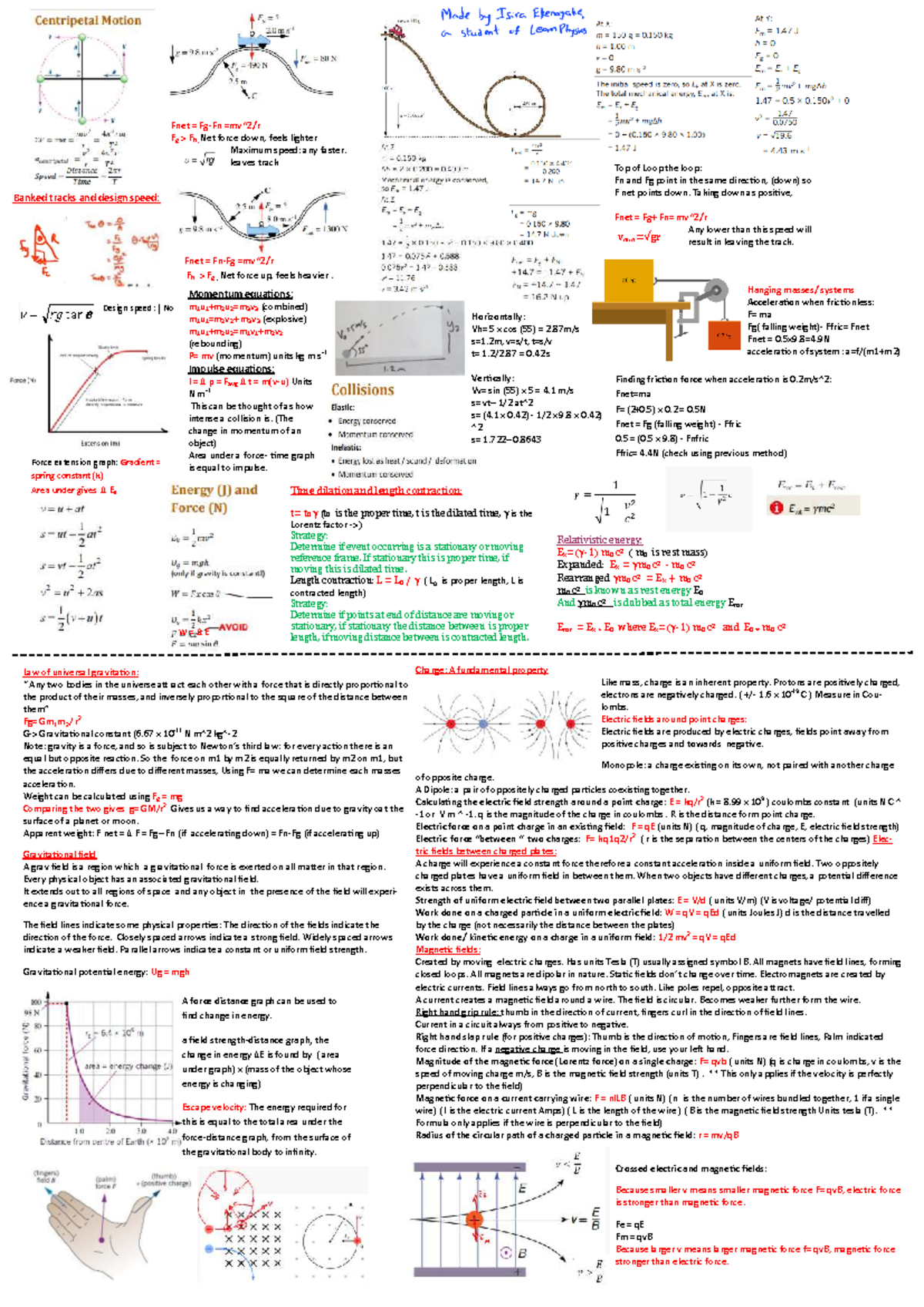 Physics 2 Final Exam Study Guide: Forces, Energy, and Waves - Studocu