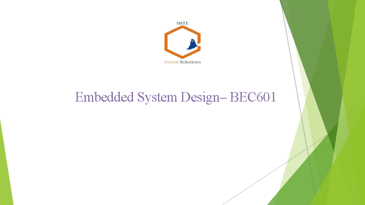 BEC601 ARM Embedded Systems: Module 4 - Processor Types CISC & RISC ...