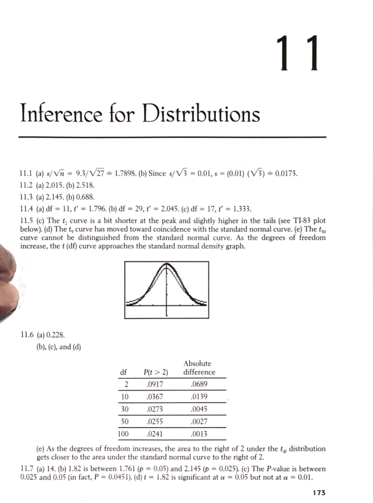 Chapter 11 Problem Set Solutions: Inference for Distributions - Studocu