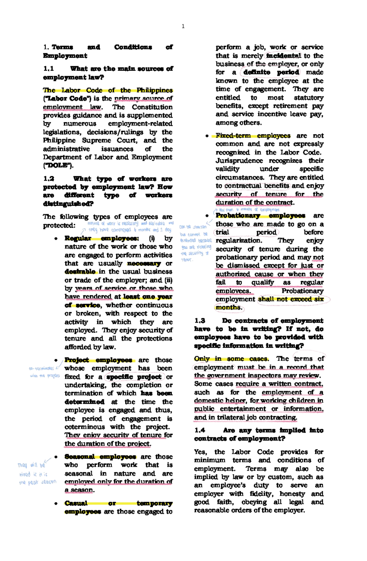 Labor Laws Overview: Key Employment Terms & Conditions (LABOR 101 ...