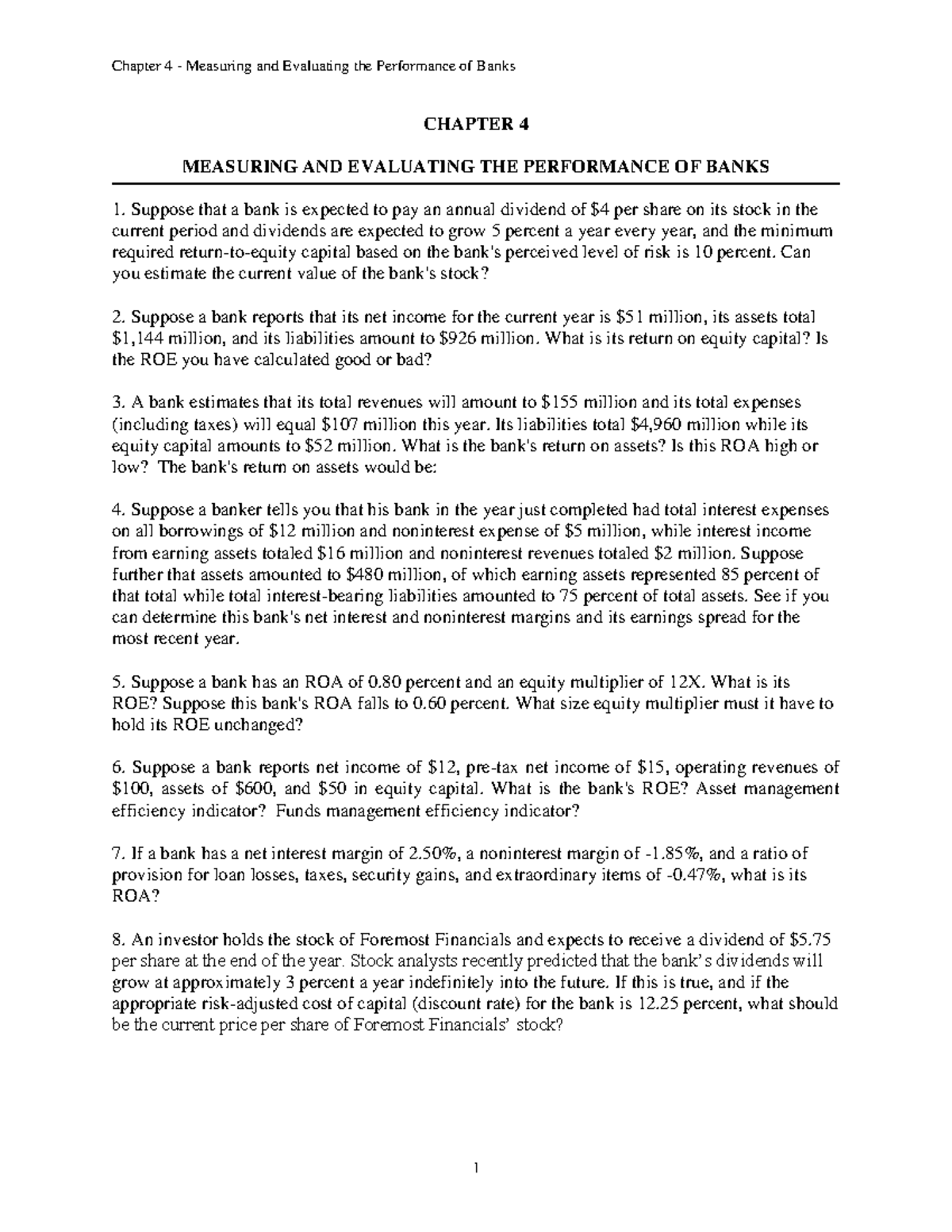 C4-Bank-Performance - Chương 4 - CHAPTER 4 MEASURING AND EVALUATING THE ...