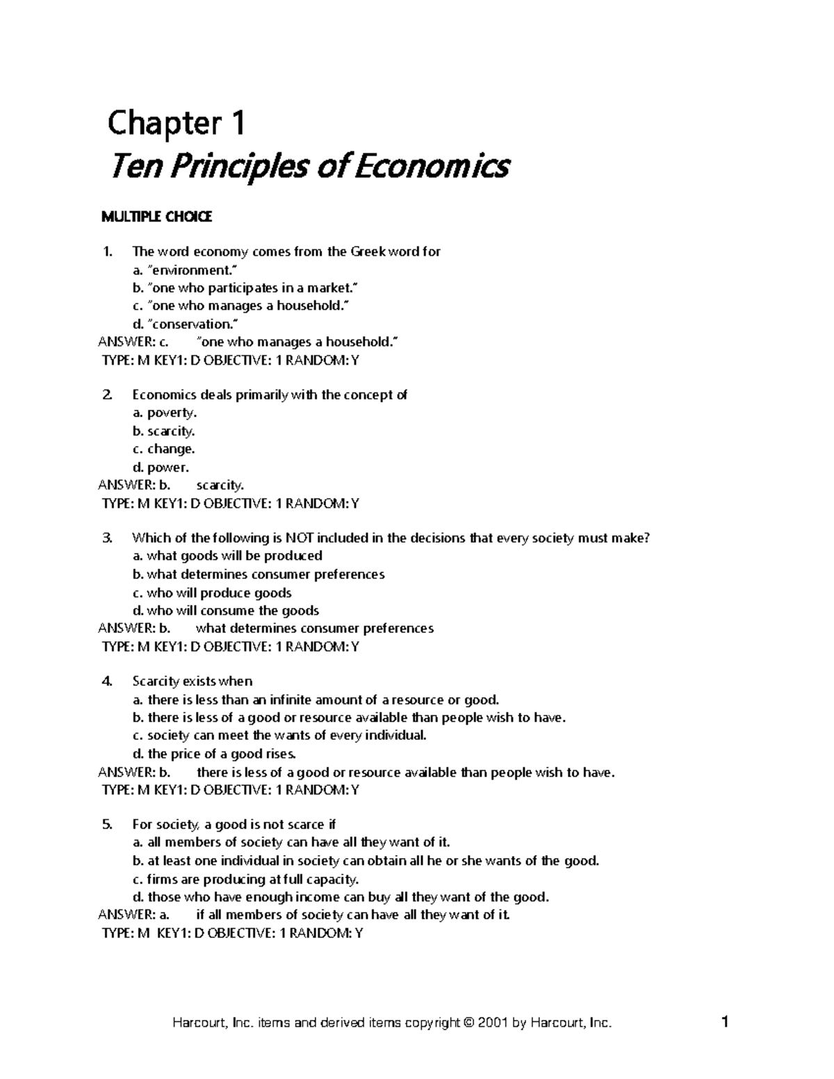 Chap01 - Intro to micro chap 1 - Chapter 1 Ten Principles of Economics ...