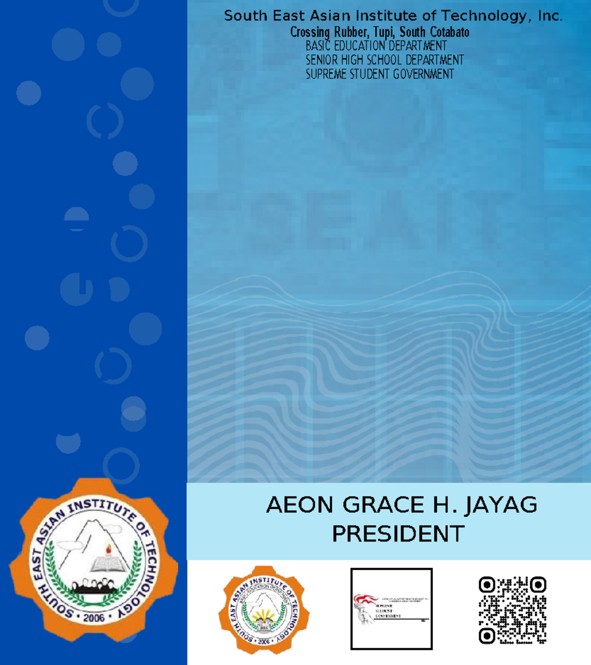 SSG SHS ID Layout - Identification Card - AEON GRACE H. JAYAG PRESIDENT ...